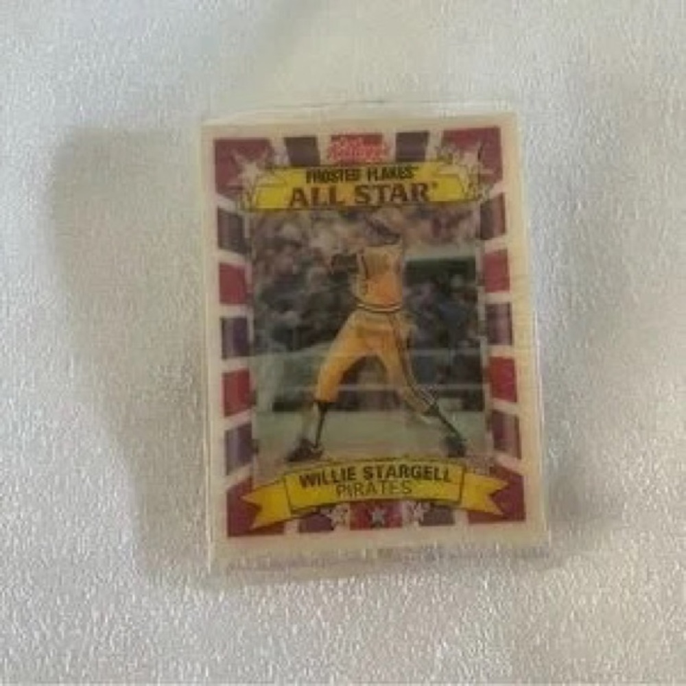 Willie Stargell Pirates All Star Baseball Card - Red, Yellow, Purple